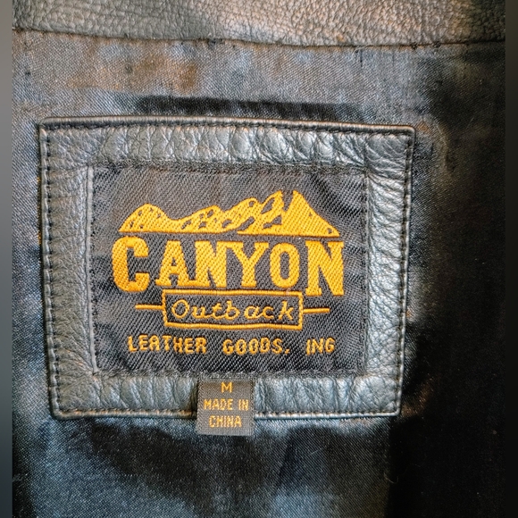 🖤 Canyon River Blues Genuine Leather Coat – Vintage Mid-Length Classic - Picture 5 of 6